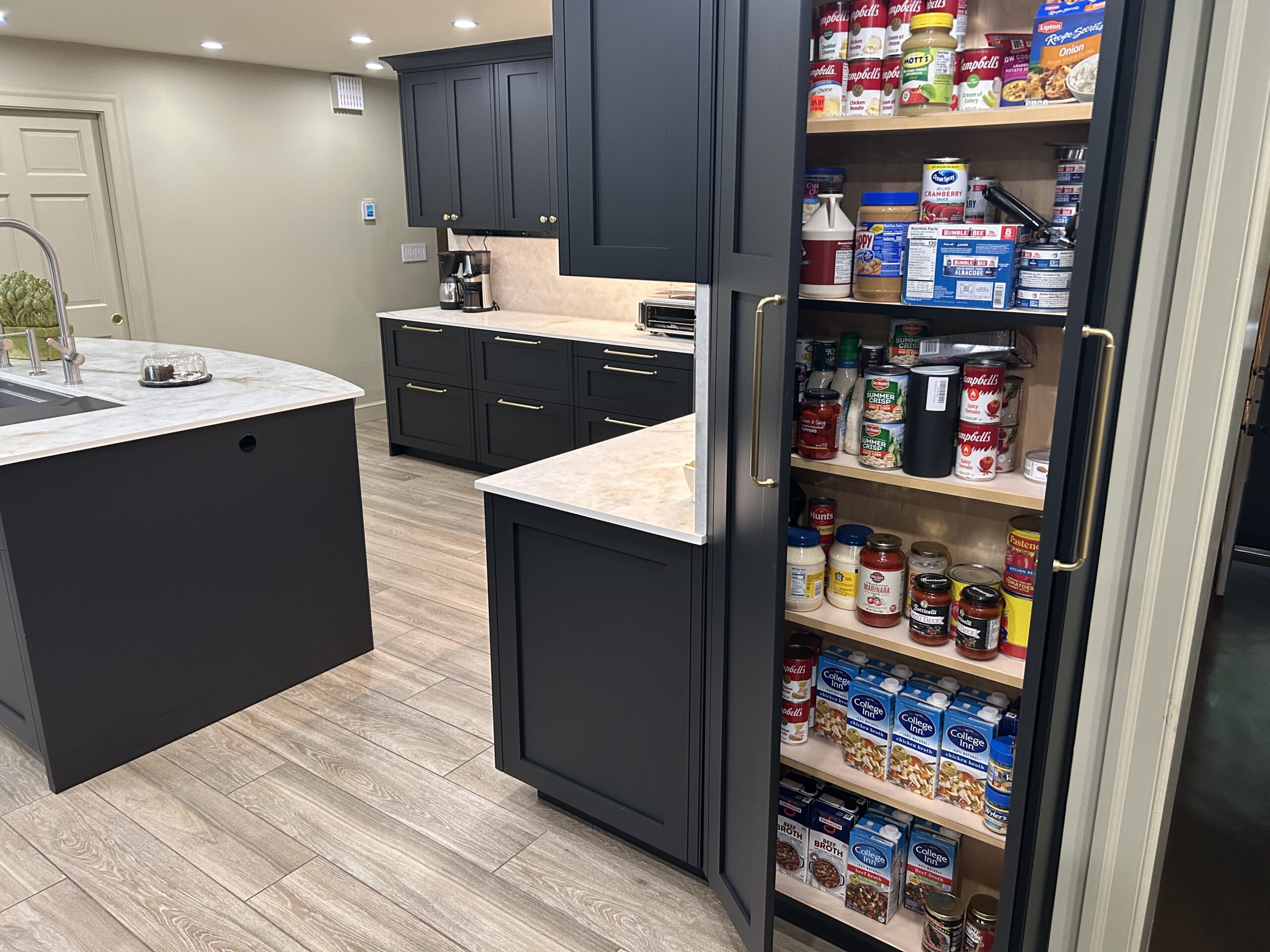 Everywhere you look has more beautiful counters and storage space!