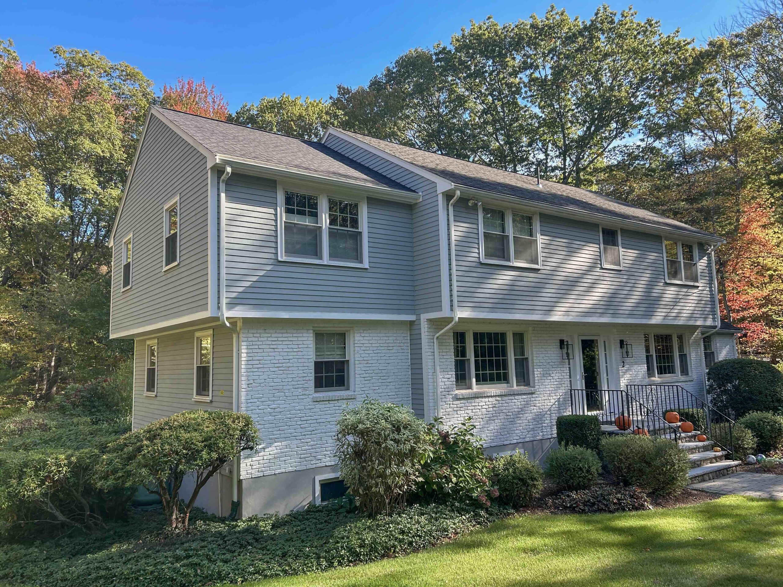 side part of house now has a second story