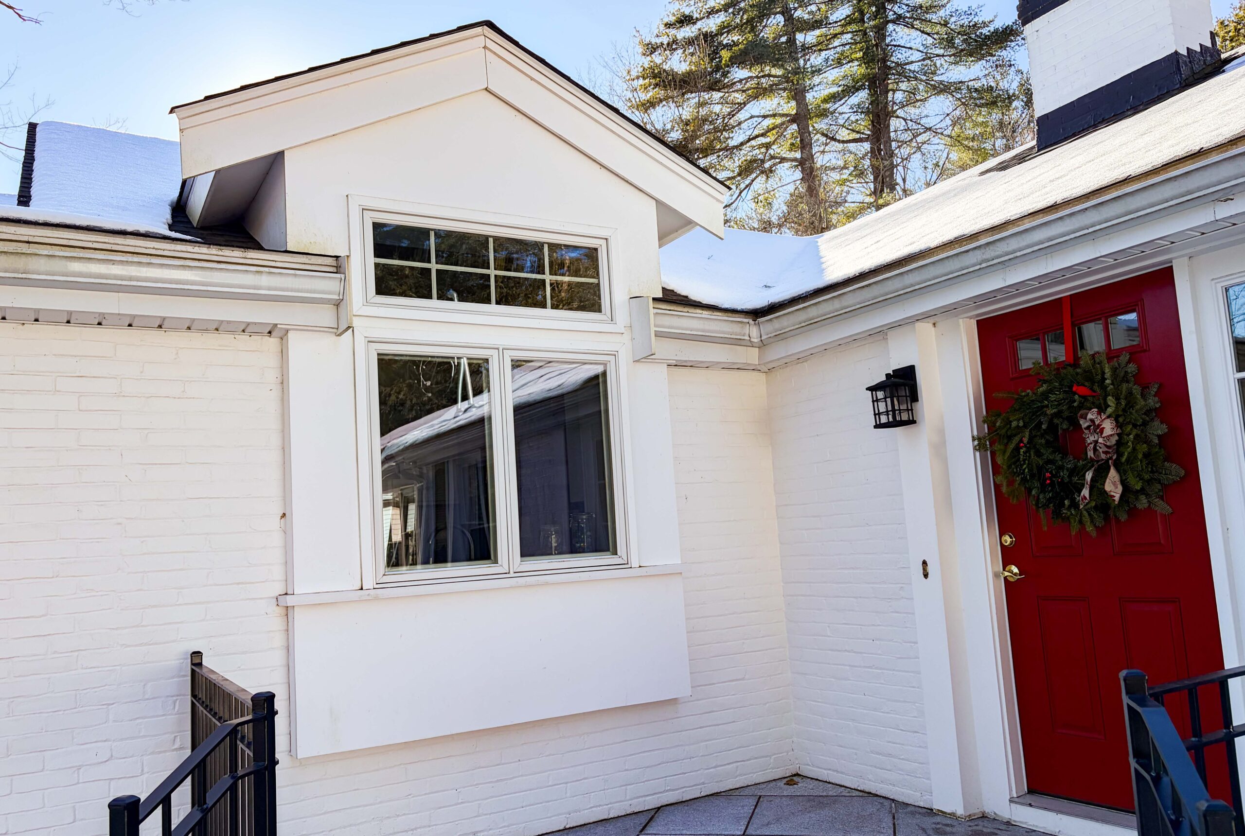 Outside of house with new dormer window